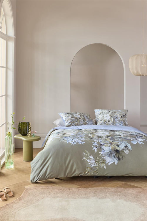 Kardol dekbedovertrek Saffron - 240x200/220 cm - blauw grijs - vtwonen shop
