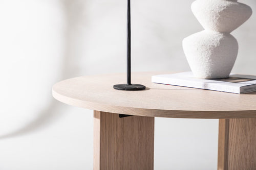 BRAM Salontafel Pantano - ø80 cm - Whitewash - vtwonen shop