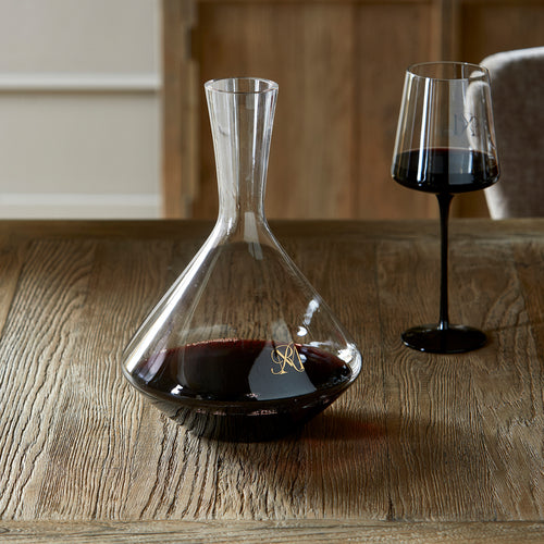 Rivièra Maison RM Aura Decanter - Glas - Zwart - vtwonen shop