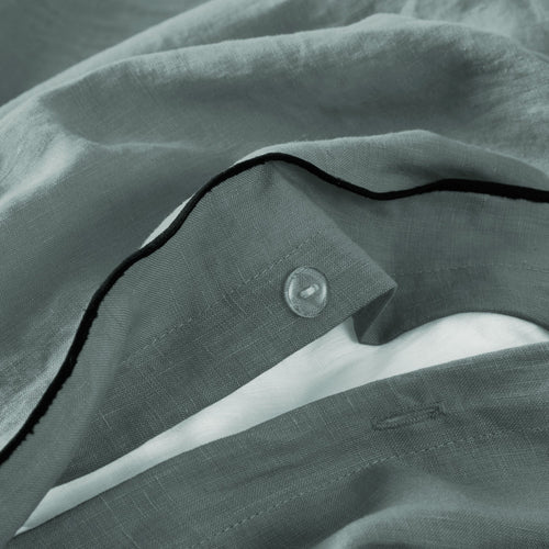 Madura Dekbedovertrek Carlina groen van grijze en zwarte hommel 140x200 cm