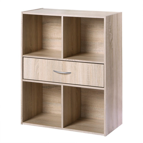 CALICOSY - Opbergplank met 4 compartimenten - 29,5x62x80 cm
