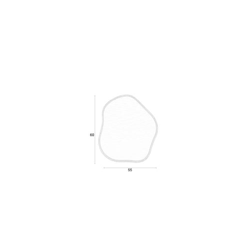 Housecraft Living Zem Spiegel/ Wandspiegel Organisch Bamboehout 60x55 cm - Beige - vtwonen shop