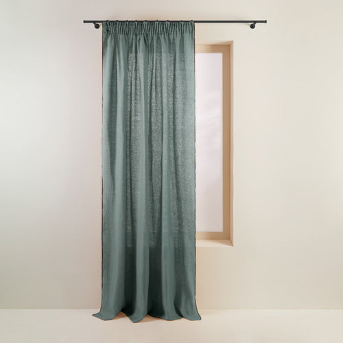 Madura Gordijn Carlina groen van grijze en zwarte hommel 144x280 cm