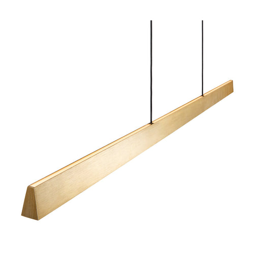 Atmooz hanglamp Jasmin 150 - antiek messing - 150 x 3 x H 170 cm - geïntegreerde led