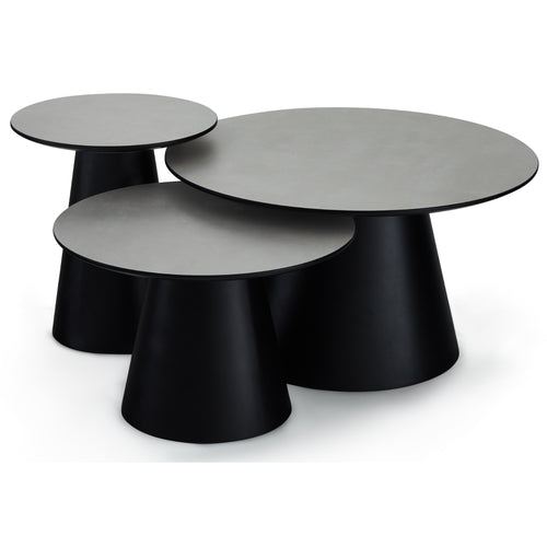 Furnhouse salontafel set Tango - Lichtgrijs - Ø 45/60/80 cm