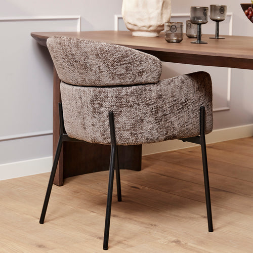 Starfurn  eetkamerstoel Otis - grijs - 60,5x74,5x55cm - vtwonen shop