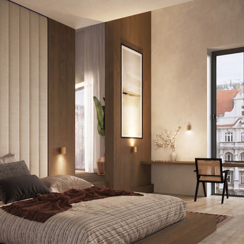 Sollux Lighting Wandlamp KARBON 10 goud - 6,5x8,5x10cm