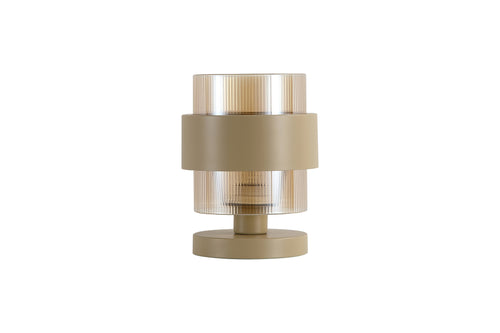 Searchlight tafellamp Royal - 1 lichts - 18  x 36   cm - zandkleur amber