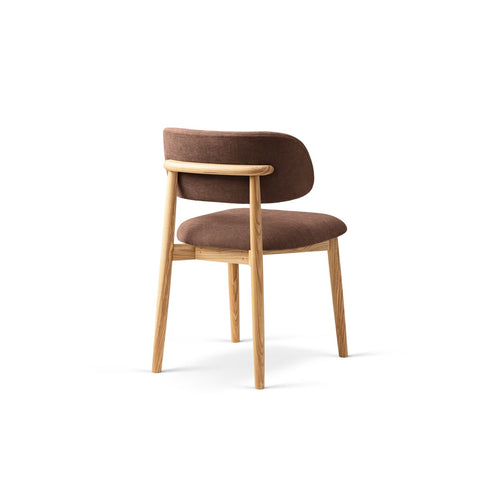 Set van 2 stoelen Evan chenille donkerroze - 51x49.5x77cm