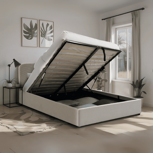 Calicosy - LIVY Opbergbed - Beige - 150x205x88 cm