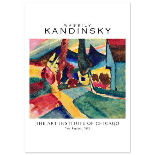 Artfulprints  Wassily Kandinsky - Two poplars   poster A4 21x29.7 cm