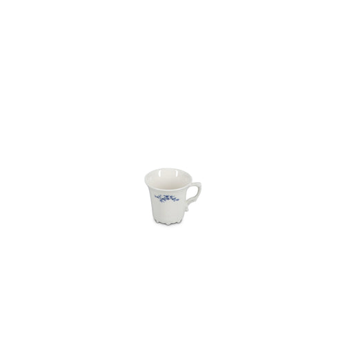 Bonbistro - Mokkakop 11cl blue flower Retro - Set van 6