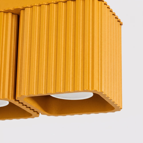 Sollux Lighting Plafondlamp RIFF 2 geel GU10 - 20,5x10x12cm