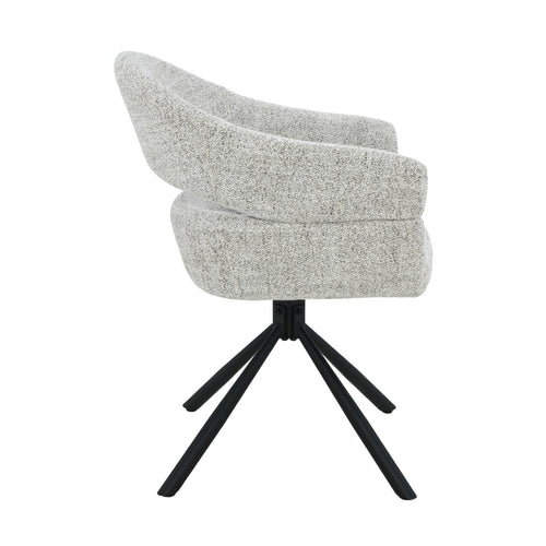 Livingfurn eetkamerstoel Linn - beige - set van 2 - 62x58x85