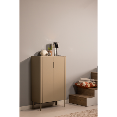 WOOOD kast 2-deurs Gunnar - Grenen - Mud - 135x85x39