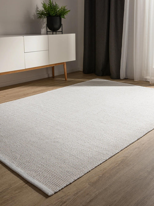 benuta katoenen vloerkleed Ron - wit - 240x340 cm