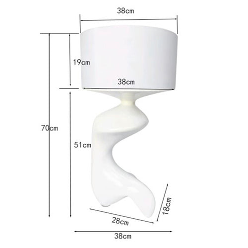 Kare Design Taffellamp Erosia 68cm wit