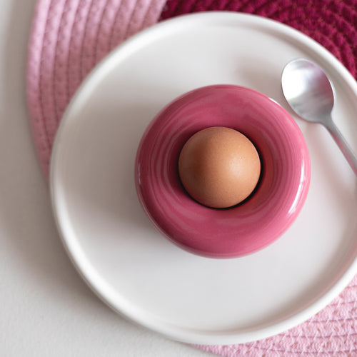 Ona - Eierdop 10xH4cm pink Billie - Set van 2