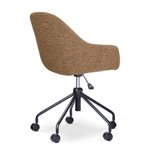 Nolon Nout-Mae bureaustoel bruin blend - zwart onderstel