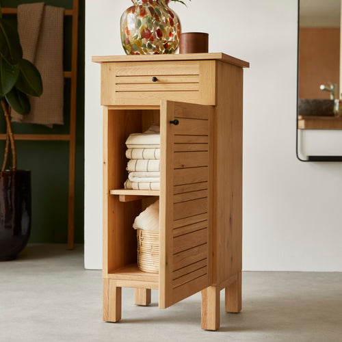 Tikamoon Massief eikenhouten onderkast - Naturel