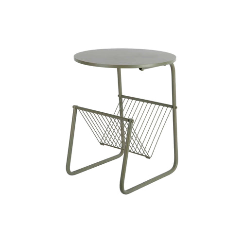 Leitmotiv bijzettafel Riqueza Revista - groen - Ø40cm