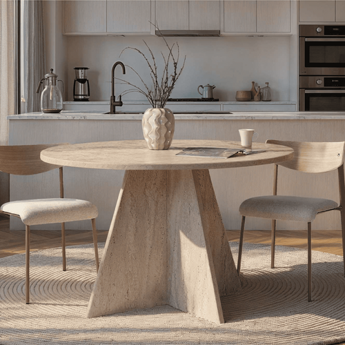 Calicosy - ARIA-tabel - B120 cm - Licht hout 120 cmx120 cmx75 cm cm