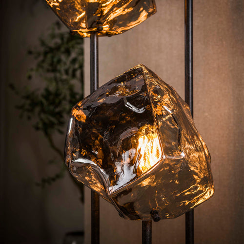 Giga Living Vloerlamp Rock - Chroom Glas - Ø50x165cm