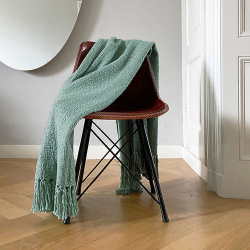 Malagoon plaid Misty - groen - 125x150cm