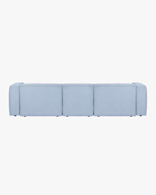 noo.ma Lobi 4-zits hoekbank, Baby Blue Corduroy - 318x154x73,5 cm