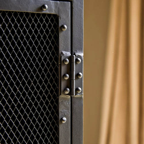 Tikamoon Kolomkast van strekmetaal - Zwart