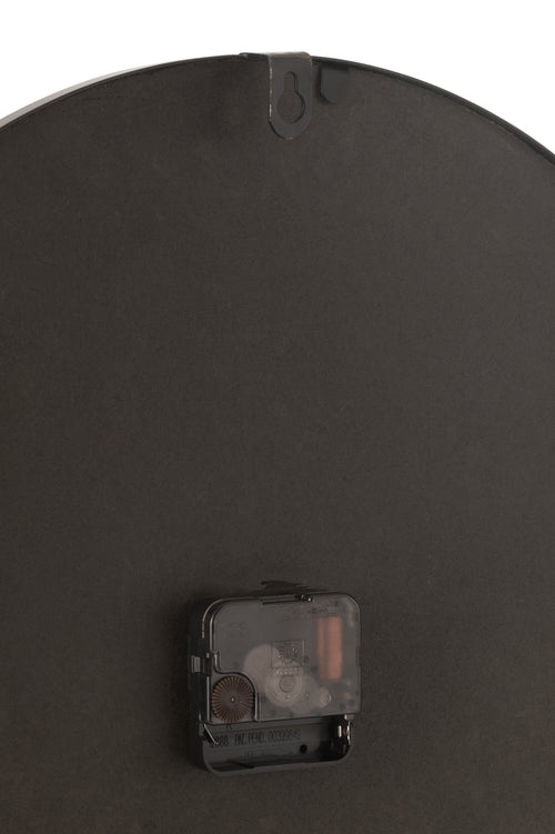 J-Line klok Nue - mdf/ijzer - naturel - small - Ø 40 cm