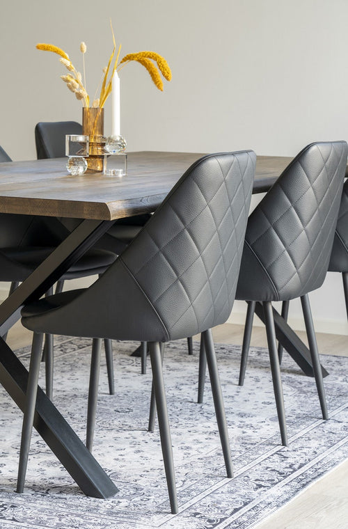 Artichok Valerie Vloerkleed Vintage 230 x 160 cm - Zwart