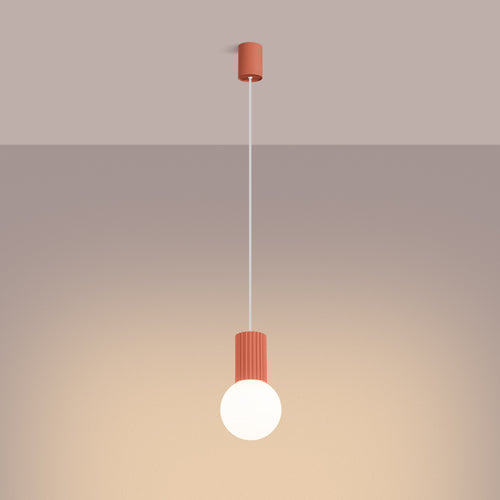 Sollux Lighting Hanglamp HALO 1 perzik - 12x12x120cm