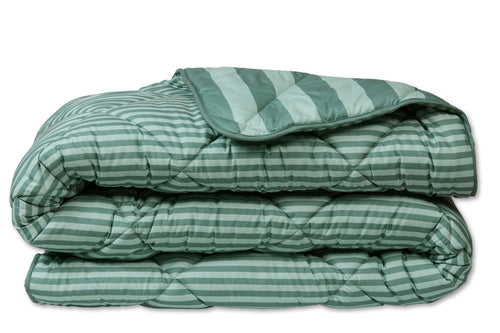 Ambiante Ohana - dekbed zonder overtrek (incl. 2 kussenslopen) - 140x200 cm - Groen - all year - wasbaar