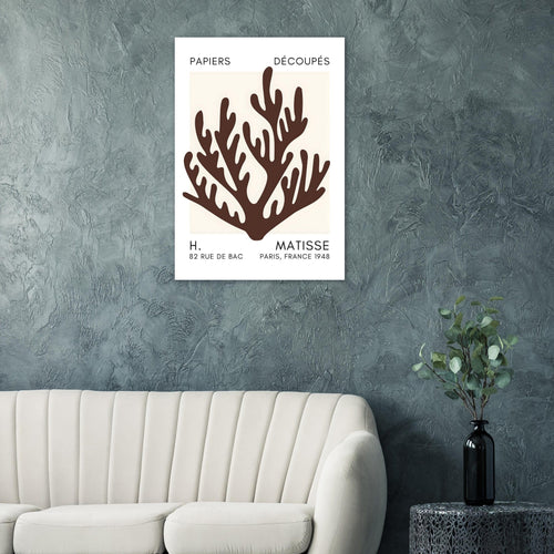 Artfulprints  Matisse – Coral harmony brown   poster 30x40 cm - vtwonen shop