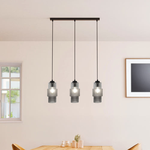 HOME DELUXE Hanglamp van Glas YUKI - Rookgrijs - vtwonen shop