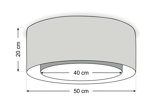 bpskoncept plafondlamp Juno - jute - Ø 50 cm