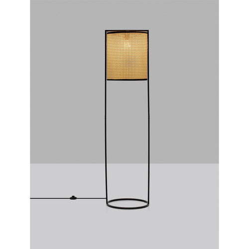 Nova Luce ERTO Vloerlamp Zandzwart E27 1x12W
