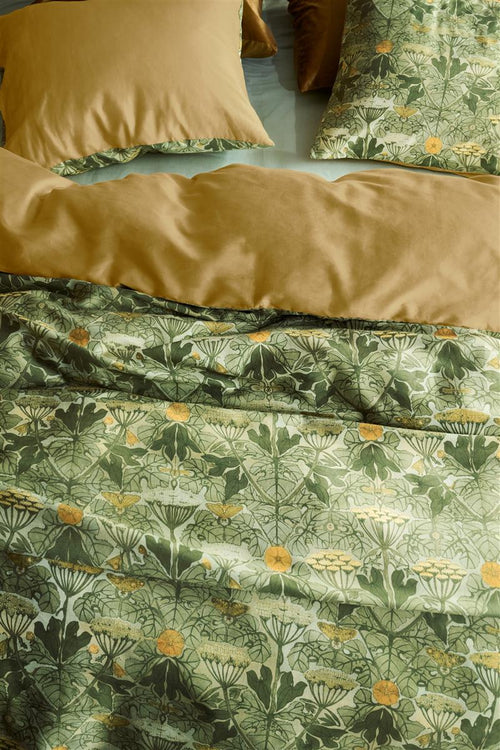 At Home by BeddingHouse dekbedovertrek Ancient - 200x200/220 cm - olijfgroen - vtwonen shop