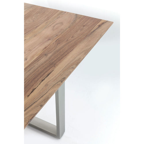 Kare Design Eettafel Symphony 180x90cm acacia chroom