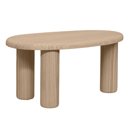 Naan Furniture Salontafel Tuna - Natuurlijk ongelakt massief grenen - 61.6 cm - vtwonen shop