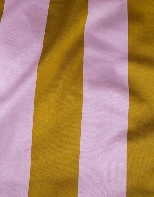 Essenza Minte Stripe dekbedovertrek - Lits-Jumeaux - 240x200/220 cm - Pale purple - Olive