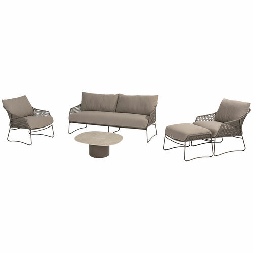 4 Seasons loungeset Moretti bruin 6-delig - vtwonen shop
