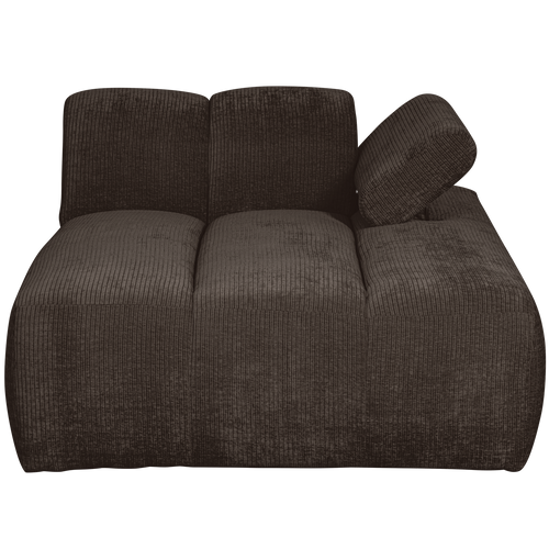 WOOOD chaise longue element rechts Mojo - Ribstof - Bruin-74x162x122cm - vtwonen shop