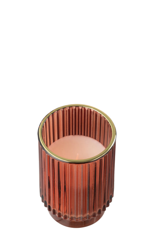 J-Line geurkaars Olive & Frank Incense - was - rood - large - 30U