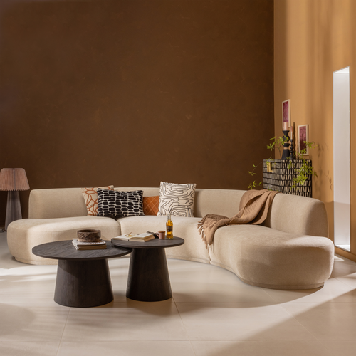 WOOOD salontafel Maan - MDF - Donkerbruin - 45x60x60 - vtwonen shop