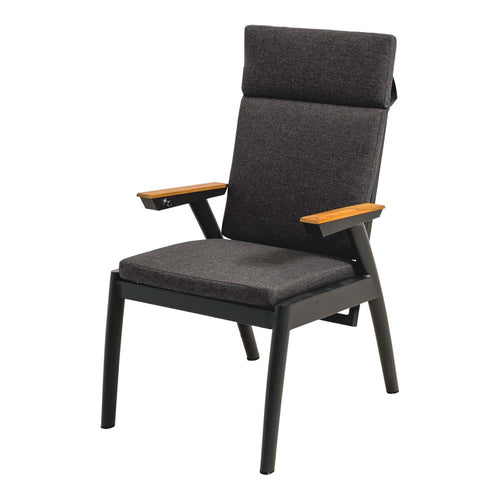 Lesli Living bistrostoel Florence - zwart - 61x78x106cm - set van 2