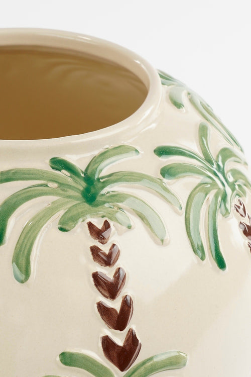 Mica Decorations Paradiso Vaas - H28 x Ø28 cm - Keramiek - Off-white