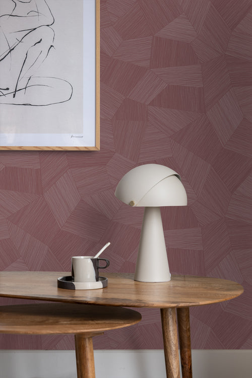 Origin Wallcoverings behang grafisch 3D motief mauve taupe - 50 x 900 cm - 348062 - vtwonen shop