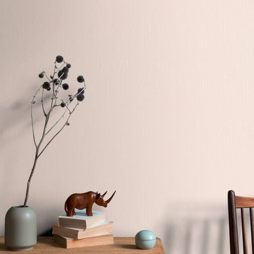 Erismann behang linnenstructuur roze - 53 cm x 10.05 m - 661392 - vtwonen shop